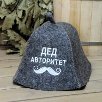 Шапка для бани и сауны мужская ДЕД авторитет от фабрики RUШER