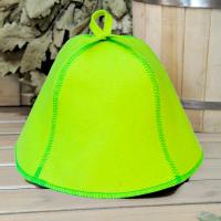 Шапка для бани и сауны Классика желтая от фабрики RUШER