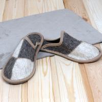 Тапочки войлочные БУРУНДУК универсальные Домино подошва EVA в Новосибирске