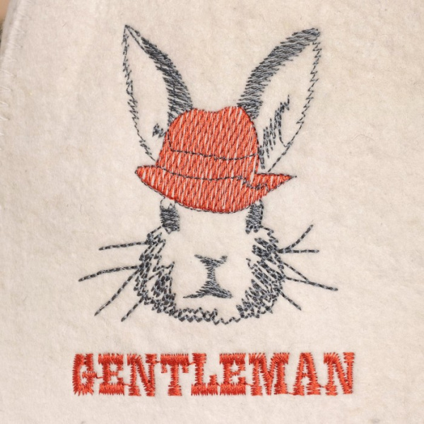 Шапка для бани и сауны мужская Шапка Gentleman от фабрики RUШER