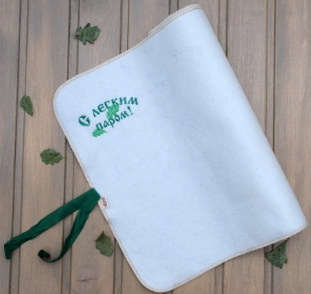 Лежак для бани С лёгким паром, полушерсть, 150*50 см в 