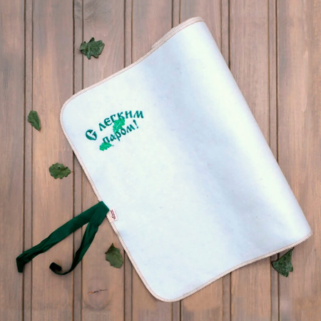 Лежак для бани С лёгким паром, полушерсть, 150*50 см в Новосибирске