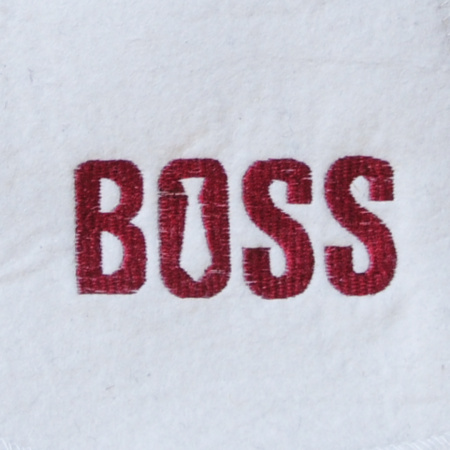 Шапка для бани и сауны мужская  BOSS от фабрики RUШER