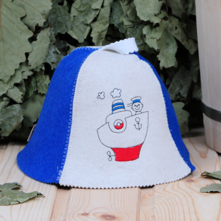 Шапка для бани и сауны малая Морячок в 