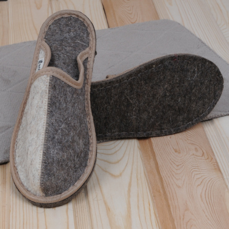 Тапочки войлочные БУРУНДУК закрытые День-ночь универсальные в 
