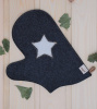 Рукавица для бани войлочная Звезда в 