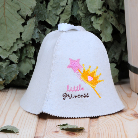 Шапка для бани и сауны малая Little princess в 
