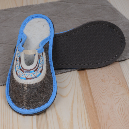 Тапочки войлочные женские БУРУНДУК закрытые Этно в 